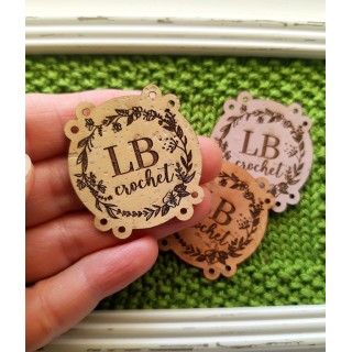 Персонализирани етикети от коркова кожа с размер 45мм